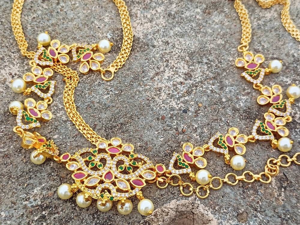 Belly Chain Kamarbandh Kamarpatta Vaddanam Indian Jewelry Etsy