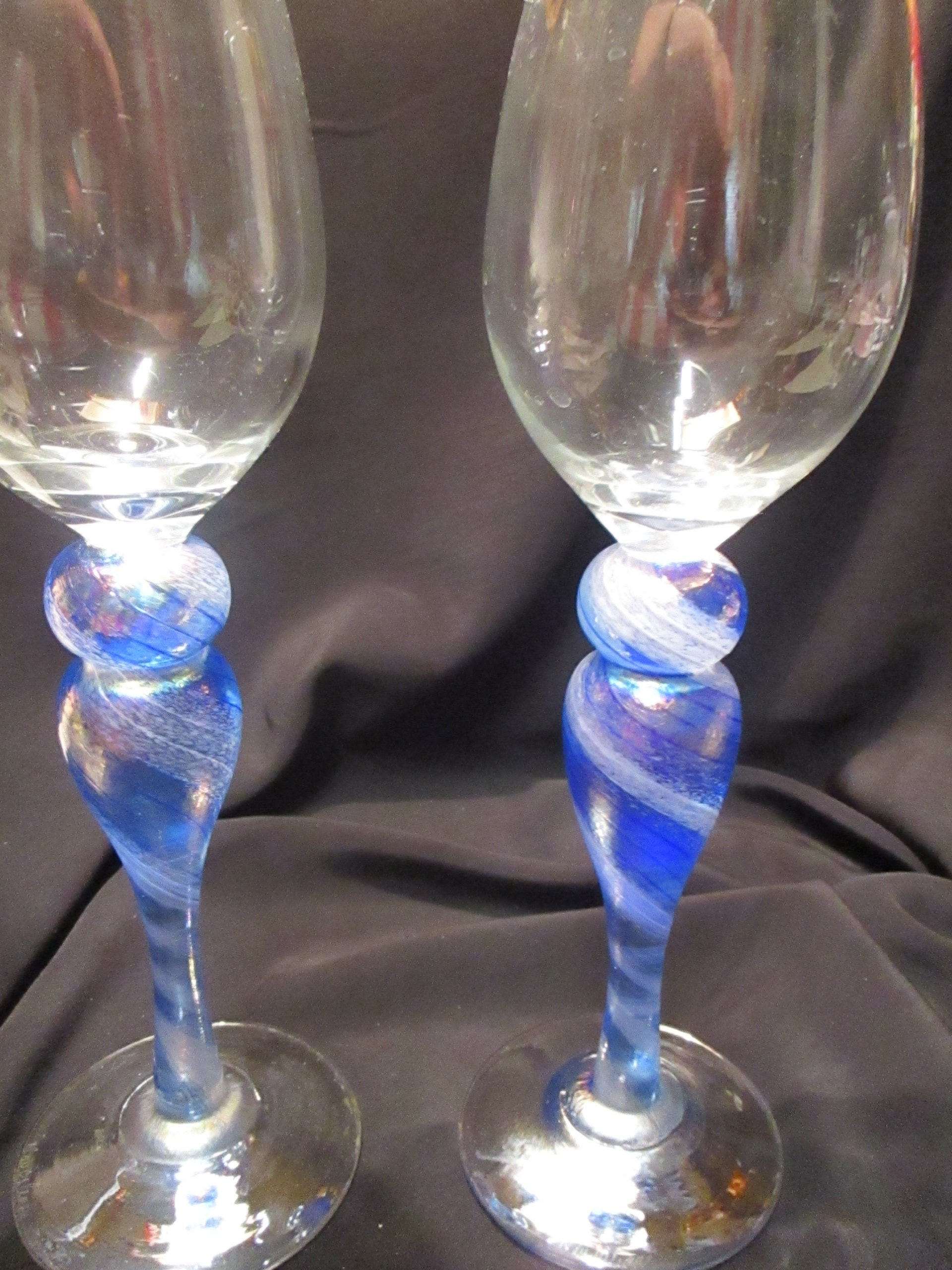 Blue Rose Polish Pottery 6oz. Cobalt French Champagne Glass - Set Of 6 :  Target