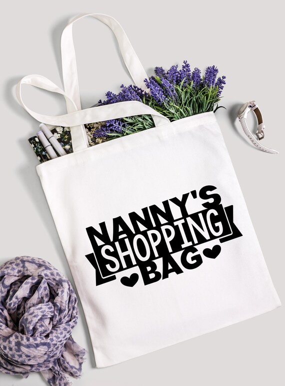 Nanny Shopping Bag Nanny Bag Nanny Shopping Tote Nanny Gift Etsy