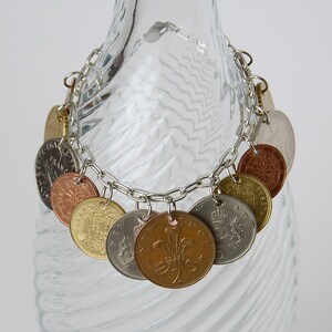 Tri-Color Coin Bracelet