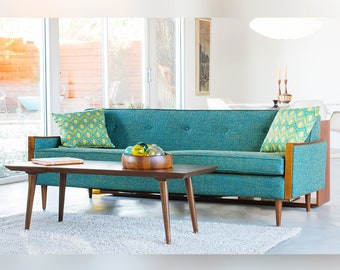 Tyler Sofa | Mid Century Modern Elegance, Solid Alder Wood, Quality Foam, Stylish Fabric - Built to Last a Lifetime