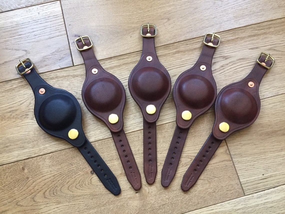 Leather Watch Strap with Protective Cover for 38mm Watch Face Etsy