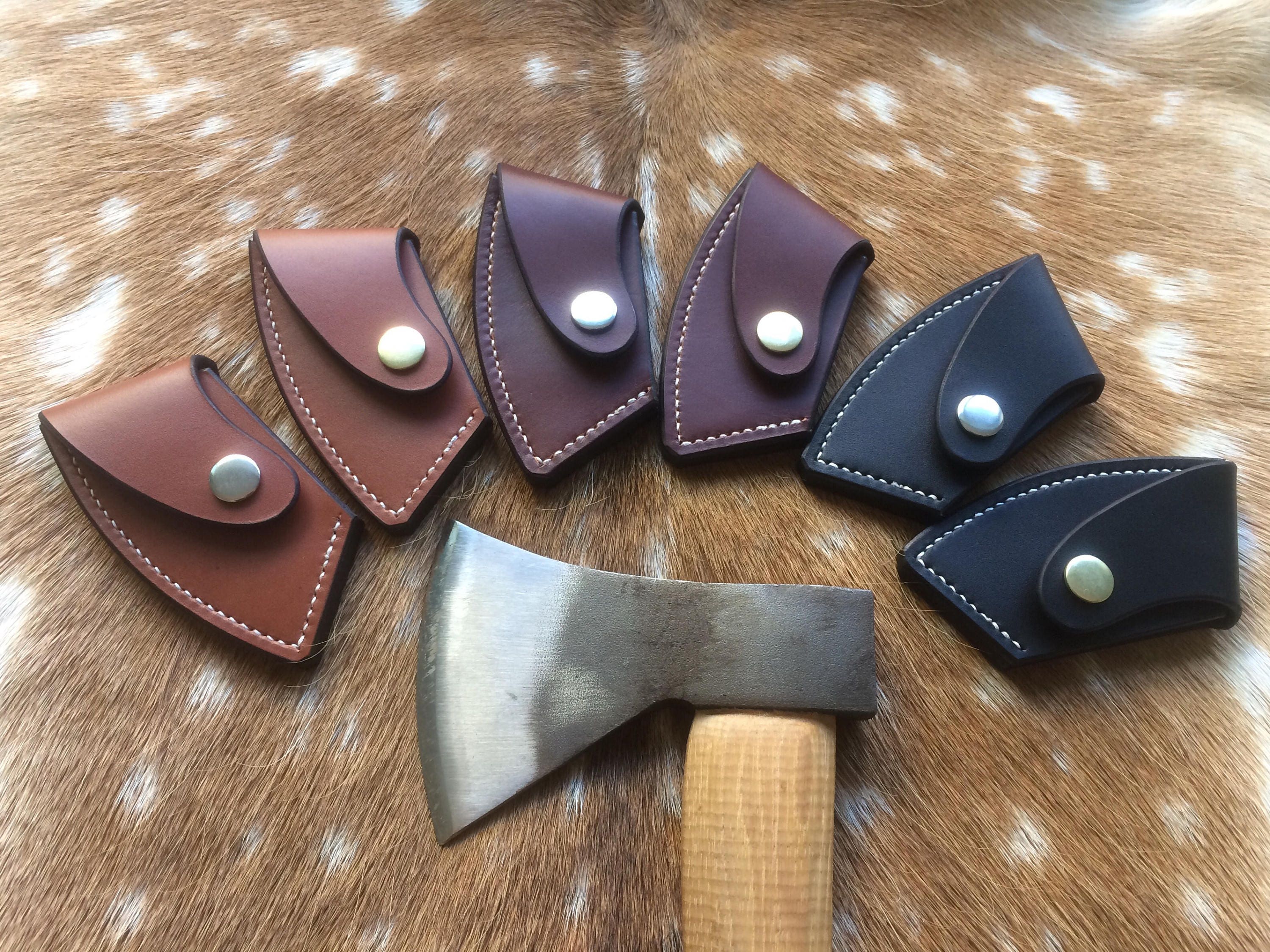 Robin Wood Carving axe blade cover. Handmade 3.5mm Leather Etsy