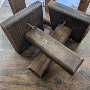 Rustic Pine Cowboy Hat Rack: Wall Mounted Hat Holder Bild 12