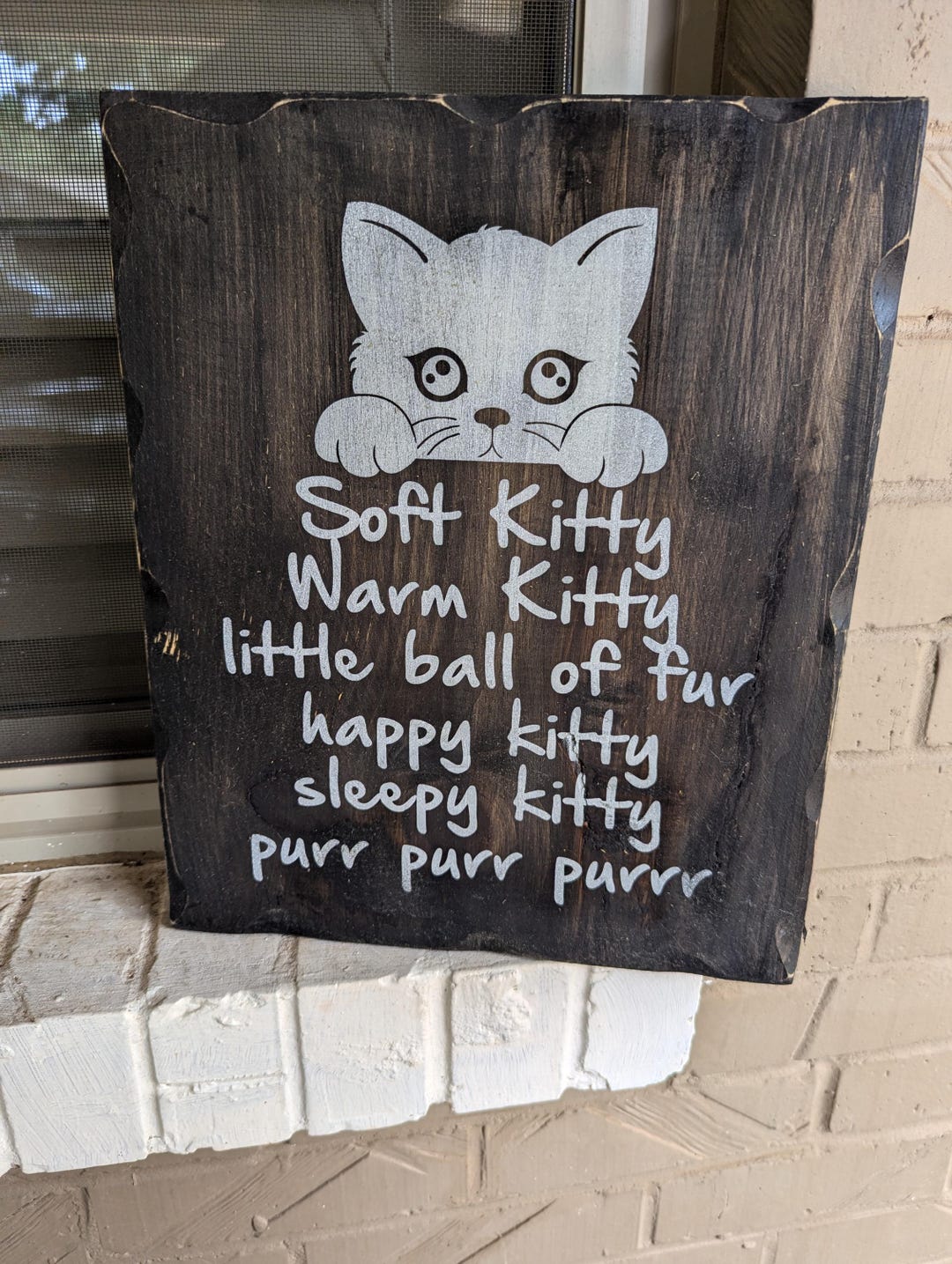 Watch Kitty Sign Rustic Soft Kitty Sign: Big Bang Theory Decor - Etsy