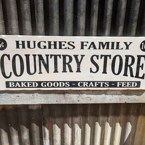 Vintage Wood Country Store sign, Customizable Country Store sign
