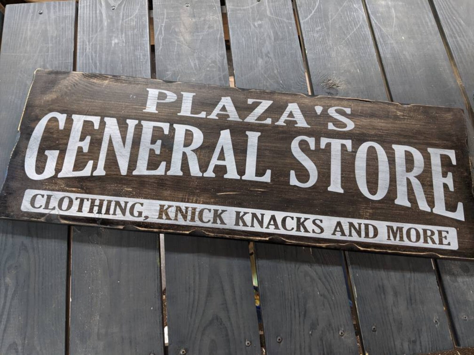 Vintage Wood General Store Sign Customizable General Store Etsy