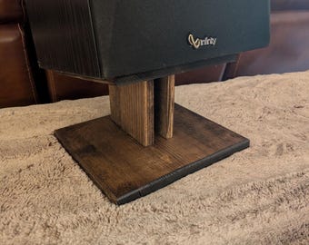 Handmade Solid Pine Rustic Speaker Stands (Set of 2)