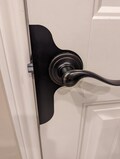 Interior Door Edge Guards, Vinyl Handle Guards for interior doors.  Complete set for one door.