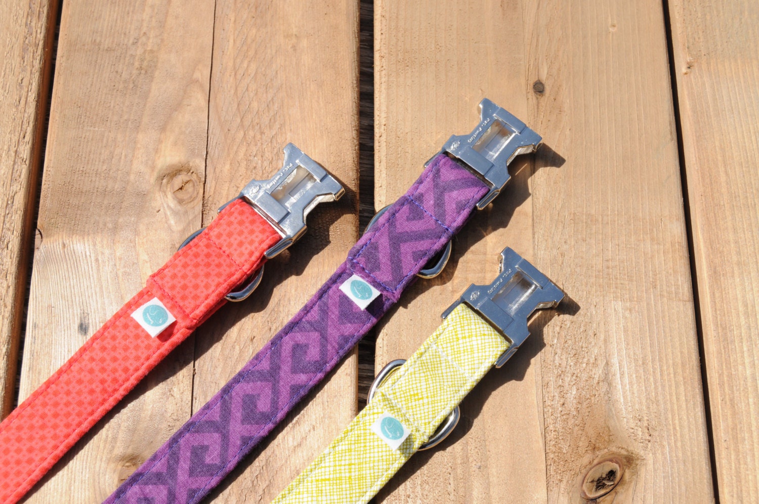 Green Dog Collar Cross Hatch Minimalist Pet Collar Female Etsy