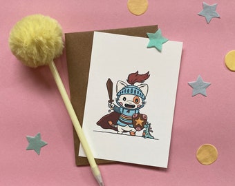 Card • Knight • Rainbow Cat