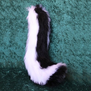 3 Teen/Adult Sizes Striped Skunk Tail (Ears Optional)