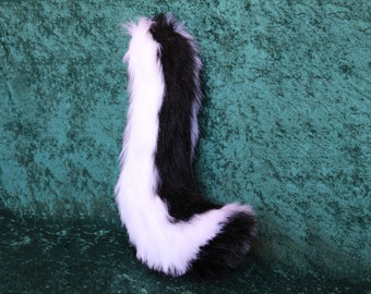 3 Teen/Adult Sizes Striped Skunk Tail (Ears Optional)