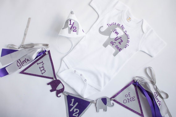 Half Birthday Outfit - Six Months Outfit Set - Personalized Half Birthday - Half Birthday Girl - 6 Months Birthday Il_570xn