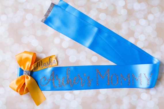 Maternity Sash - Baby Shower Sash - Mommy To Be Sash - Personalized Baby Shower Sash - Mom To Be Sash - Pregnancy Sash - Baby Boy Sash Il_570xn