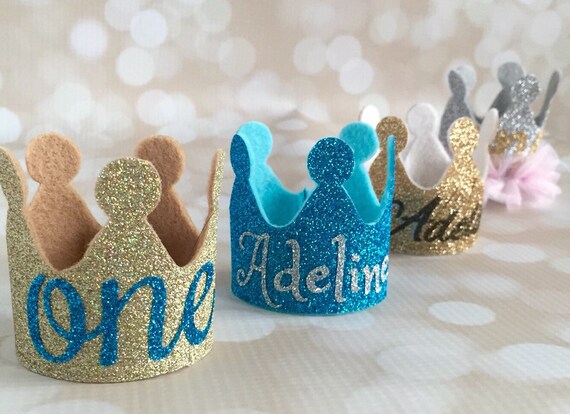 Birthday Crown Headband Girl - First Birthday - Personalized Baby Crown - First Birthday Crown - Il_570xn