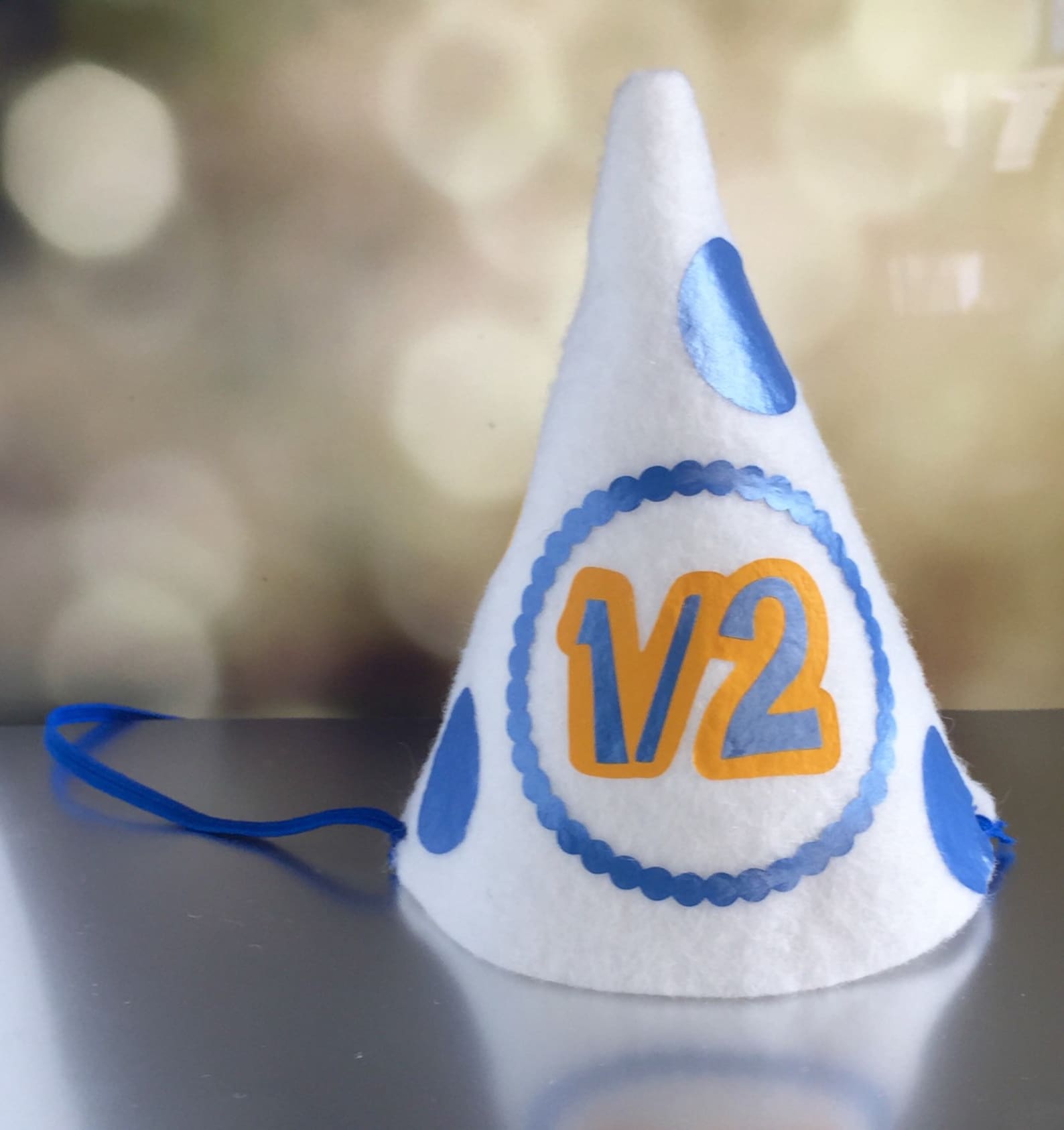 Half Birthday Party Hat for Baby Boy Eco Friendly Felt Hat Etsy