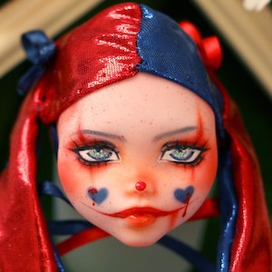 PIXIENATORY &quot;Harley&quot; Monster High Draculaura Head OOAK Custom Doll Repaint