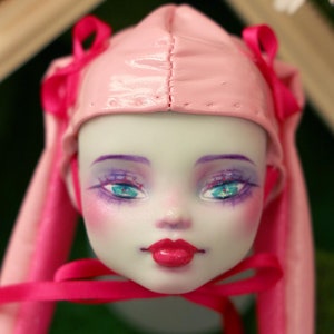 PIXIENATORY &quot;Sugar&quot; Monster High Frankie Stein Head OOAK Custom Doll Repaint
