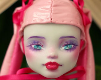 PIXIENATORY "Sugar" Monster High Frankie Stein Head OOAK Custom Doll Repaint