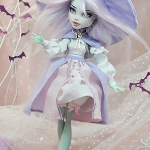 CUSTOM DOLL commission OOAK doll repaint outfit shoes acessories hair clothes monster high ever after Lol omg oc characters image 8