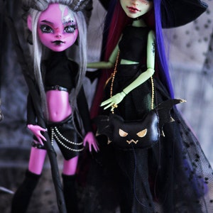 CUSTOM DOLL commission OOAK doll repaint outfit shoes acessories hair clothes monster high ever after Lol omg oc characters image 2