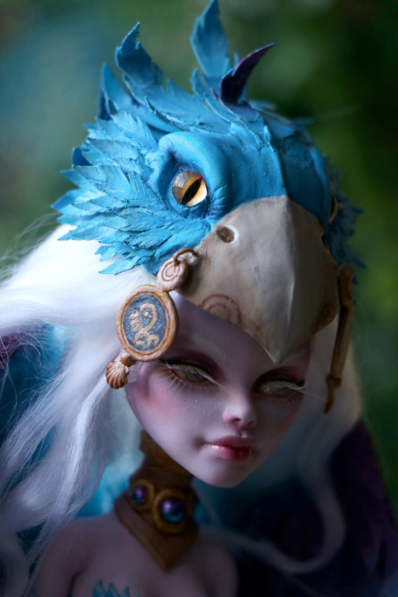 Harpy custom repaint OOAK Art doll Monster high Operetta