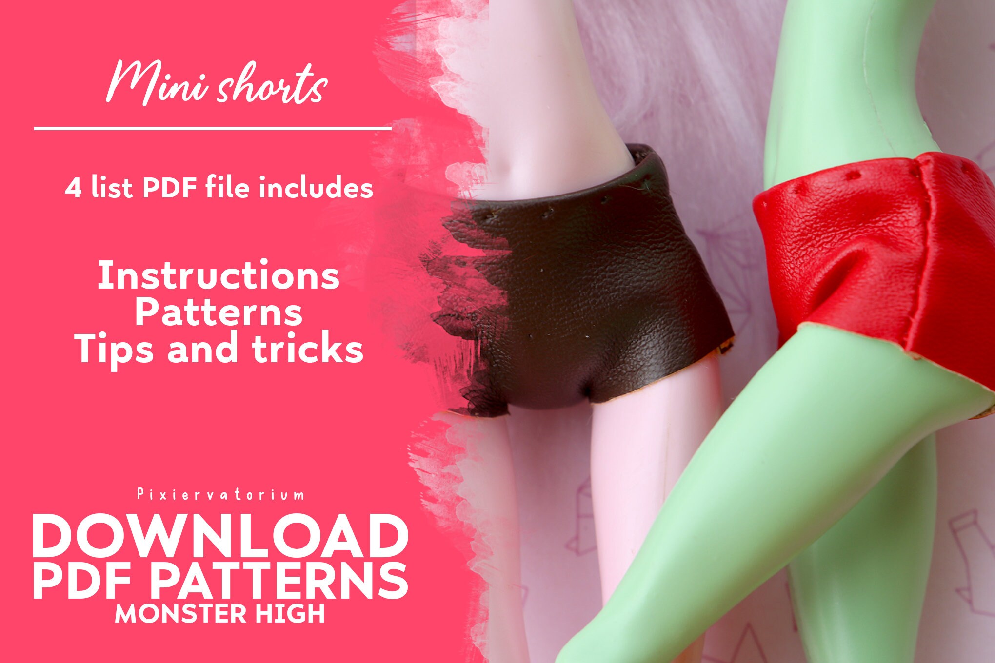 DIGITAL Download Pattern & Instructions Monster High 1/6 | Etsy