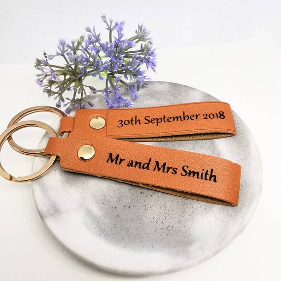 Leather Key Chain Anniversary Gift