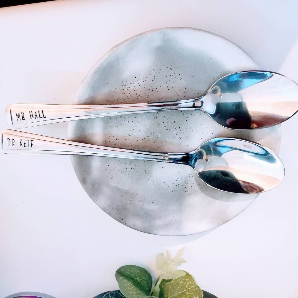 Personlized teaspoon custom name tea spoon teacher gift Etsy