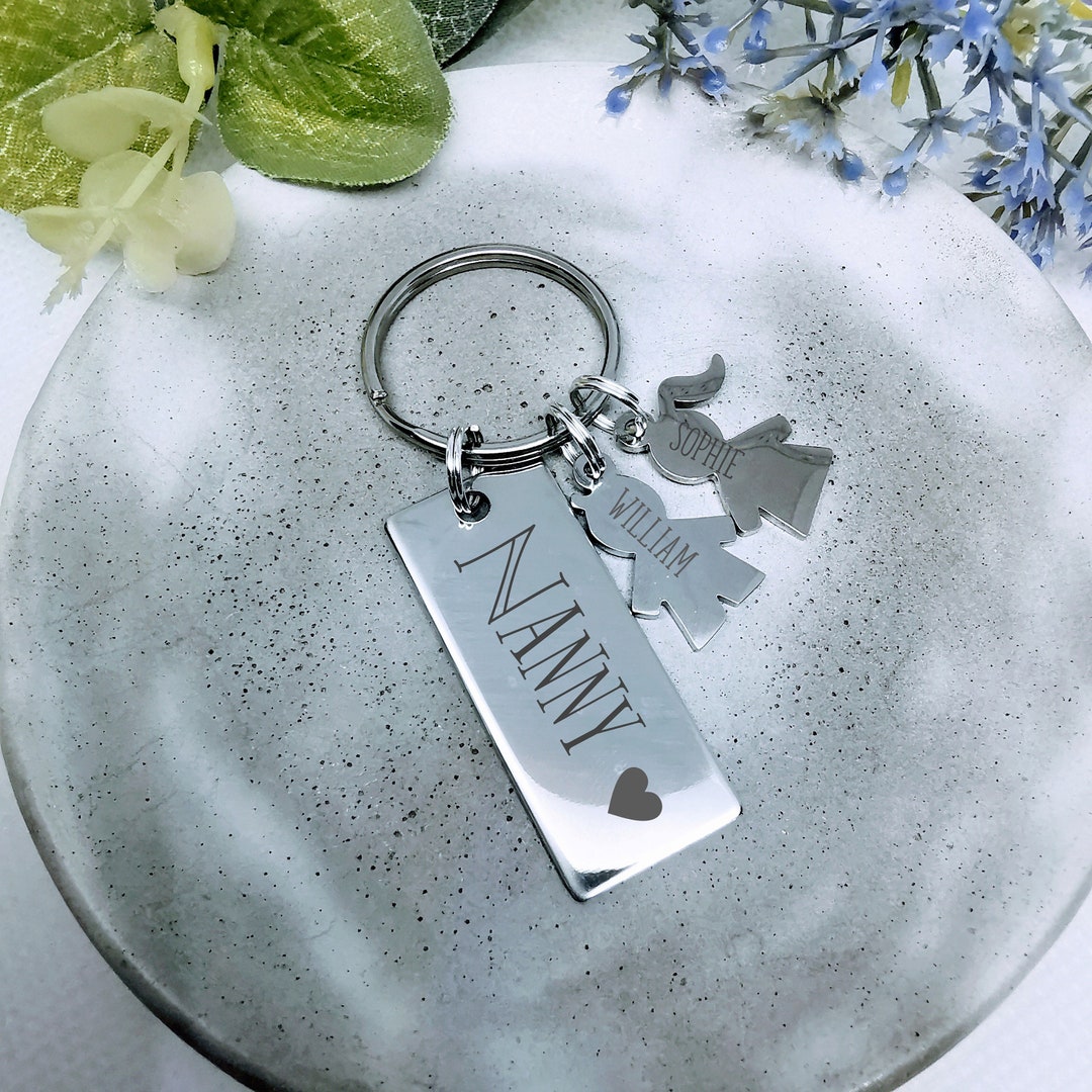 Key Rings Nanny Nanny Keyring, Family Keyring, This Nana Belongs To, Family Tree Gift ...