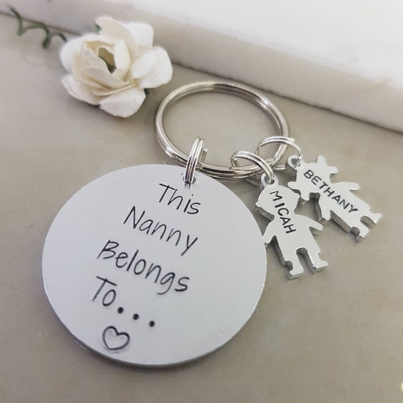 Key Rings Nanny Nanny Keyring Family Keyring This Nana Belongs to Family | Etsy