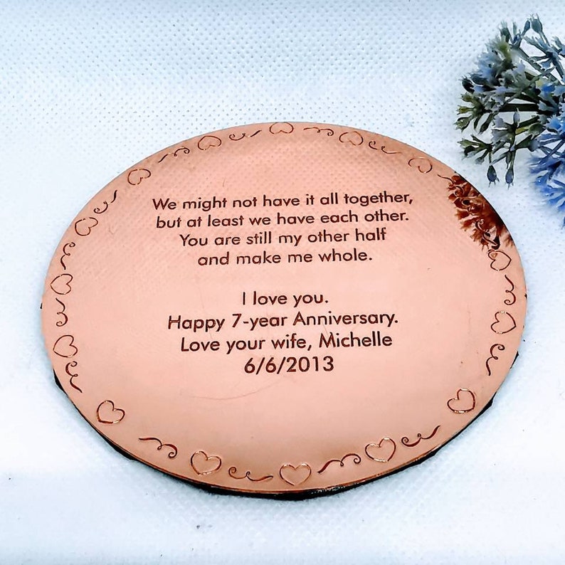 Copper Anniversary Gift Gift for Husband Gift for Wife | Etsy