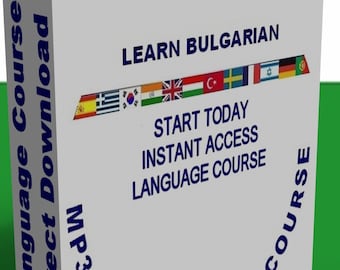 DESCARGA INSTANTE Aprender a hablar idioma búlgaro hoy Curso, Descarga instantánea, MP3 & PDF Idioma de Bulgaria