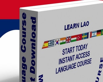 INSTANT DOWNLOAD Lernen Lao Sprache fließend sprechen heute Kurs, MP3 & PDF, Sprache von Laos