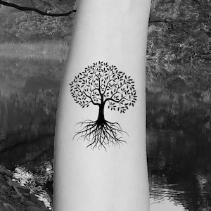 Oak Tree Tattoo - Etsy
