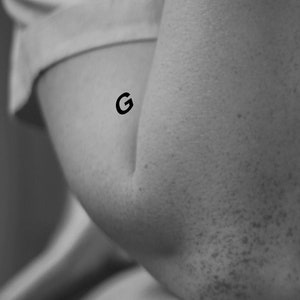 G Lettre Tatouage temporaire (Jeu de 6)