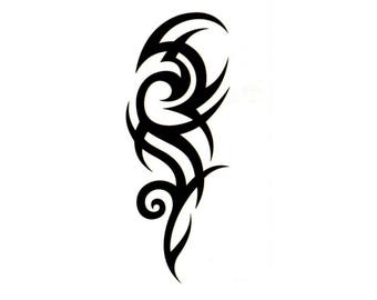 Keltischer Tribal Fake Tattoo Körperkunst Transferdruck Waterpoof Kostüm