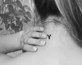 Letter Y Tattoo - Etsy Canada Letter Y Tattoo - Etsy Canada