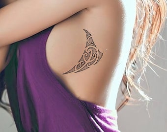 Sideboob Maori Tribal Temporary Tattoo (Set of 2)
