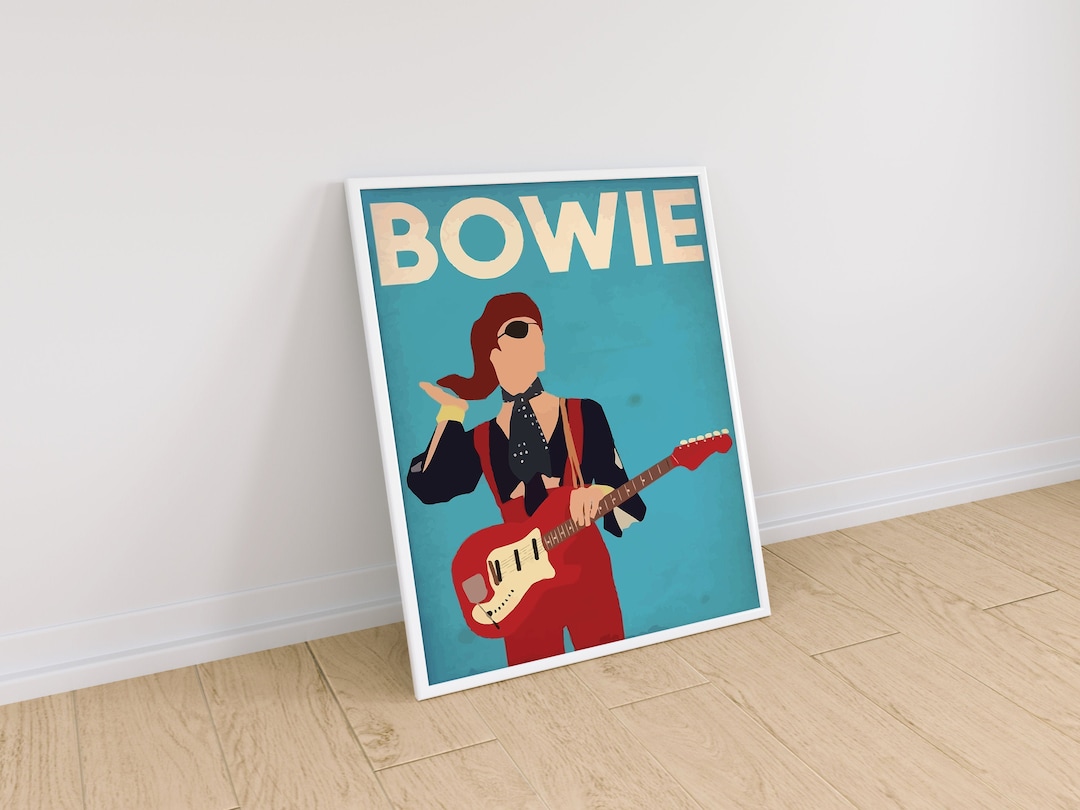 David Bowie Poster, Printable David Bowie, David Bowie Print, Aged ...