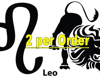 Leo, Temporary Tattoo Star Birth Sign Astrology Horoscope, The Lion