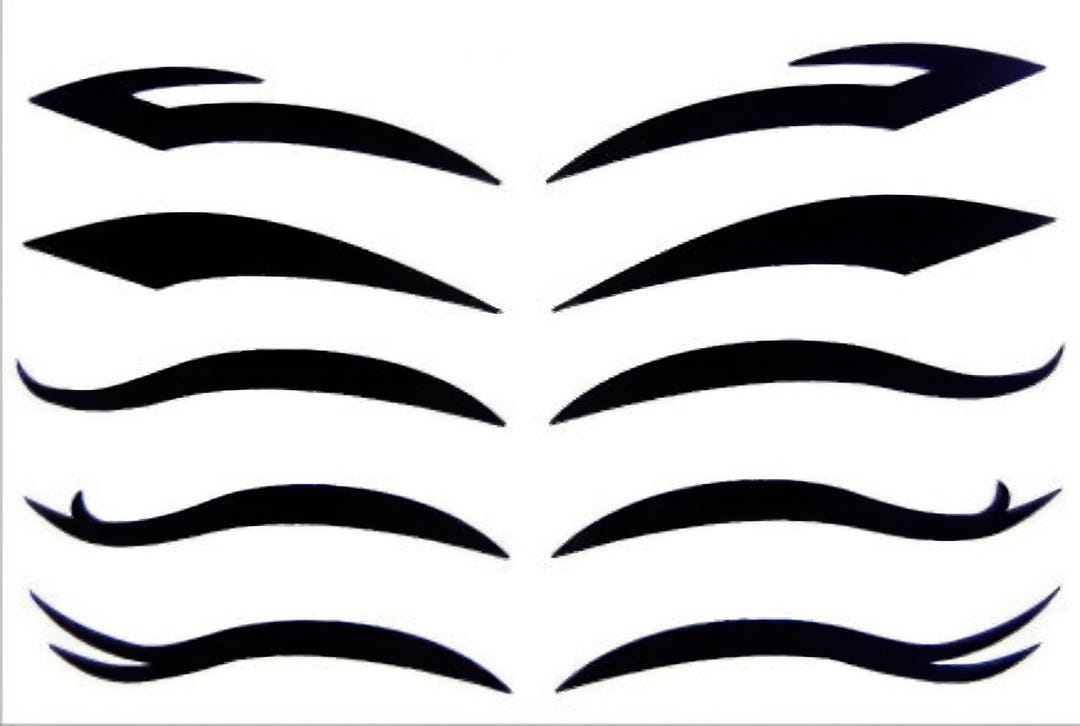 Eyeliner Temporary Fake Tattoo Bold Body Art Transfer Waterpoof ...