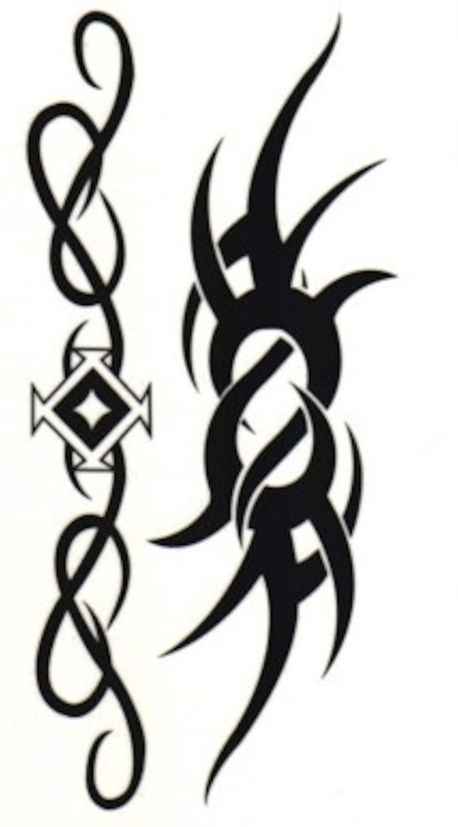 ADESIVI PER TATUAGGI Temporanei Extra Large Tatuaggi Temporanei Braccio - Foto 8