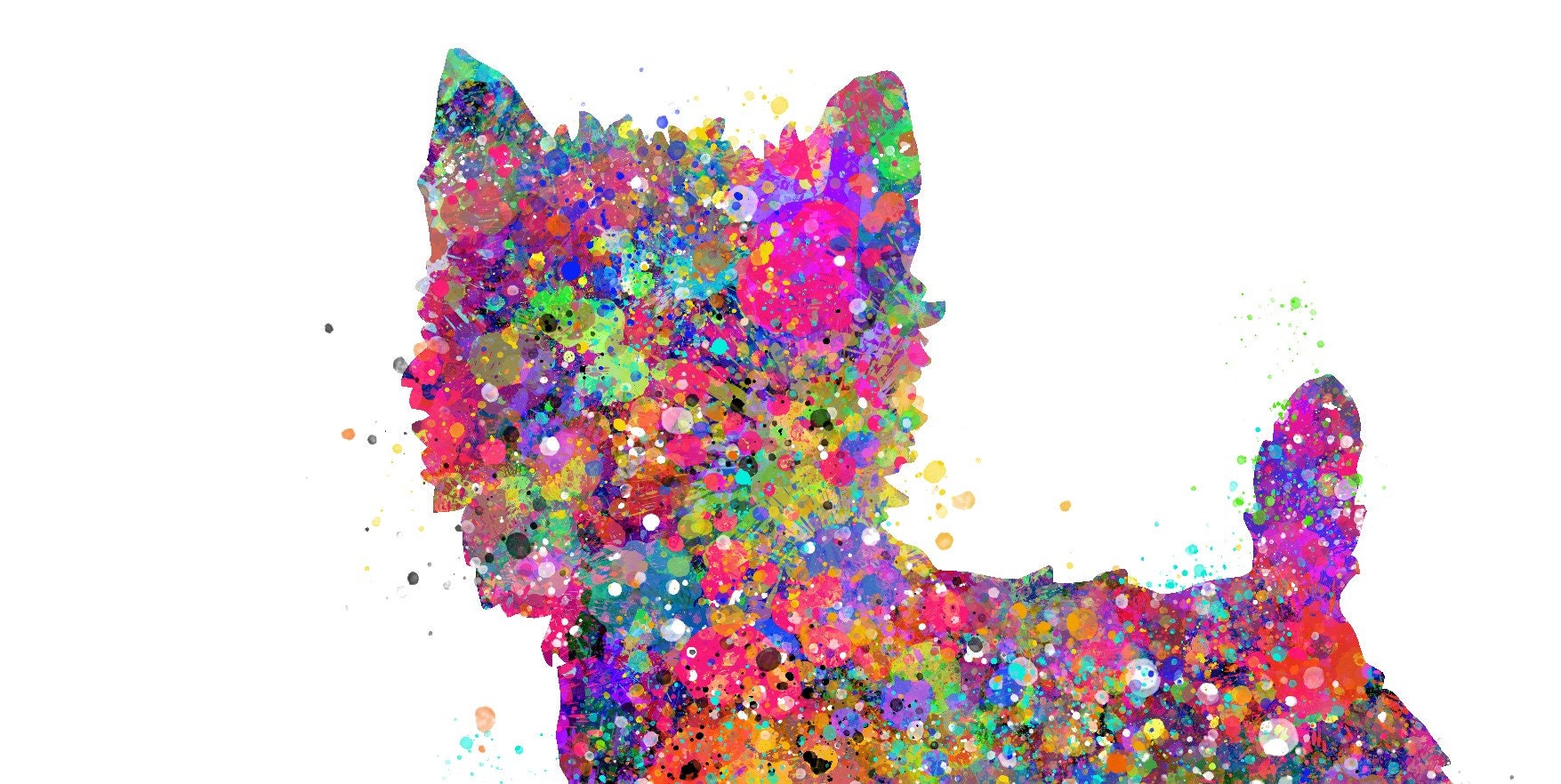 Printable Westie Dog Wall Art Watercolor Print West Highland Terrier ...