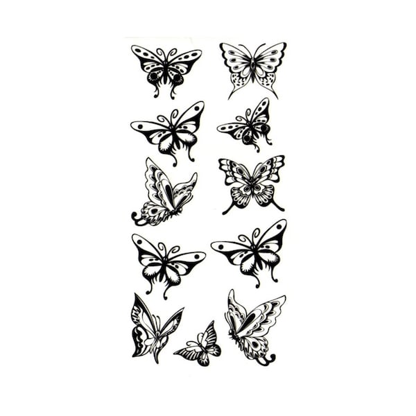 Cute Butterfly Temporary Fake Tattoo Bold Body Art Transfer Waterpoof Fancy Dress