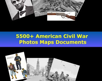 5500+ American Civil War army Photos Maps Documents Historic Image Collection