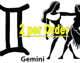 Géminis, Tatuaje Temporal Estrella Nacimiento Signo Astrología Horóscopo, Los Gemelos