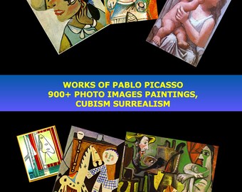 Werke von Pablo Picasso 900+ Fotobilder von Gemälden, Kubismus, Surrealismus Kunstsammlung