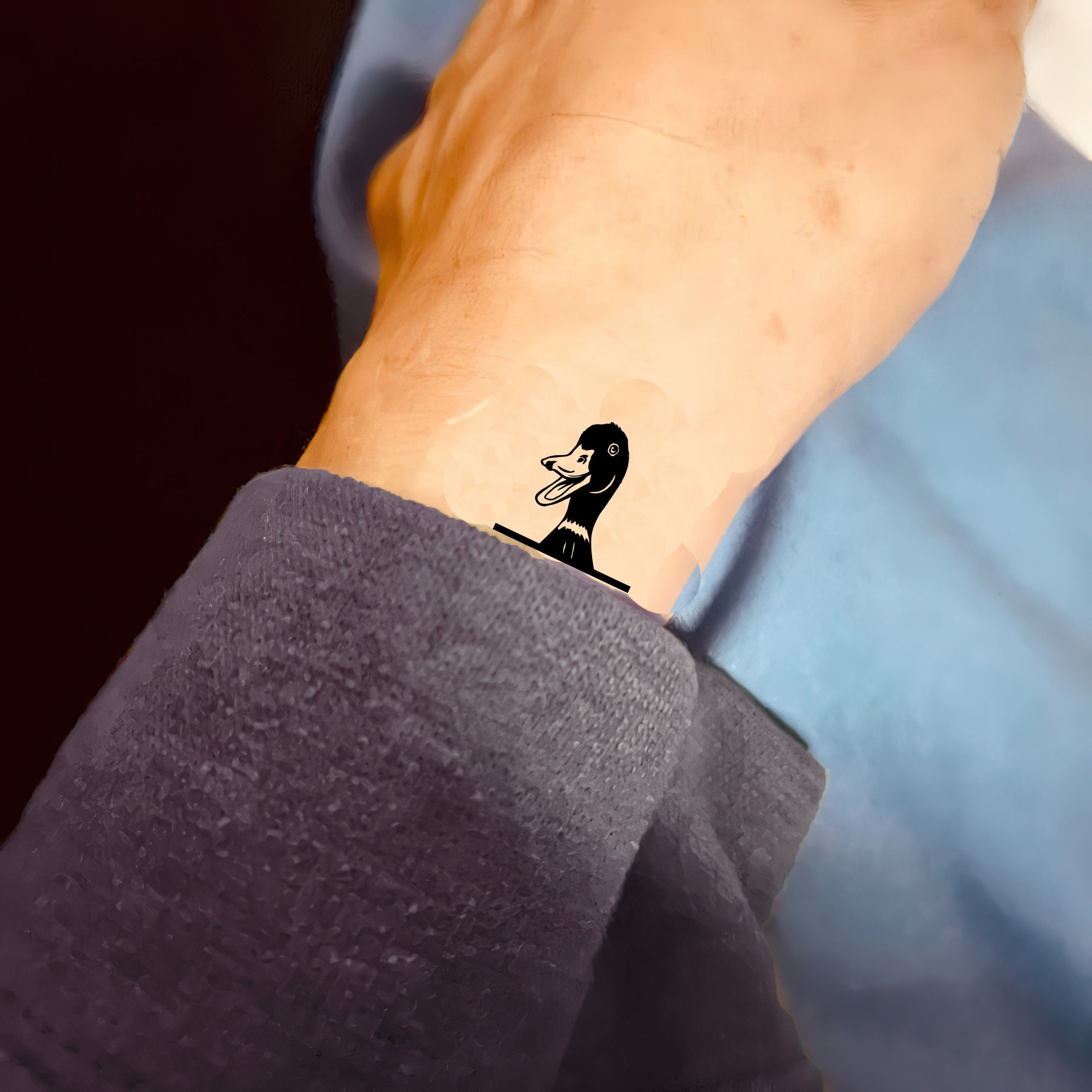 Duck tattoo - Etsy België, image size:2560x2560